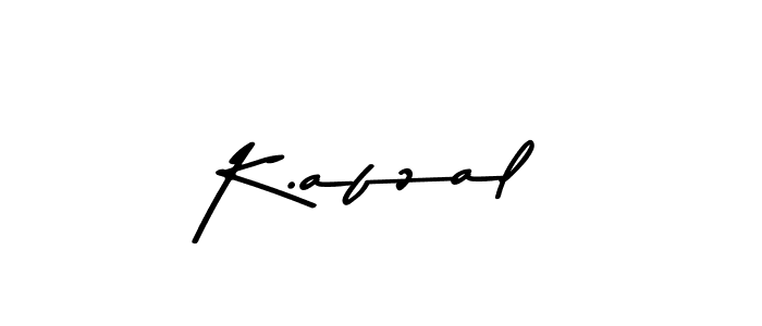 How to make K.afzal signature? Asem Kandis PERSONAL USE is a professional autograph style. Create handwritten signature for K.afzal name. K.afzal signature style 9 images and pictures png