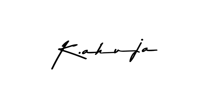 How to Draw K.ahuja signature style? Asem Kandis PERSONAL USE is a latest design signature styles for name K.ahuja. K.ahuja signature style 9 images and pictures png