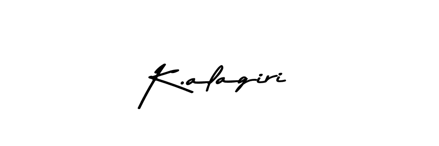 Design your own signature with our free online signature maker. With this signature software, you can create a handwritten (Asem Kandis PERSONAL USE) signature for name K.alagiri. K.alagiri signature style 9 images and pictures png