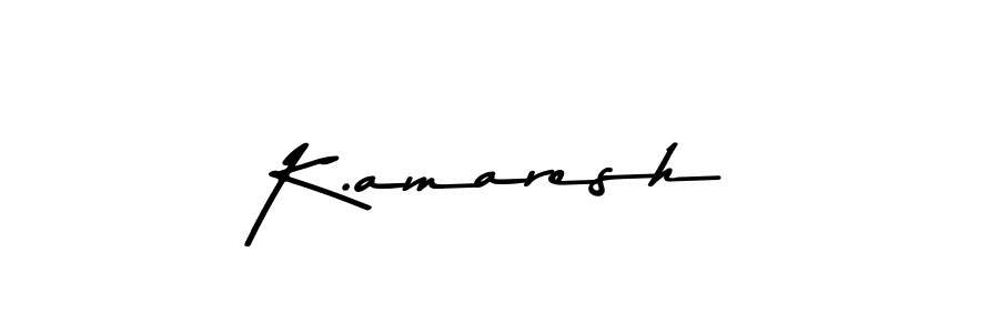 Make a beautiful signature design for name K.amaresh. With this signature (Asem Kandis PERSONAL USE) style, you can create a handwritten signature for free. K.amaresh signature style 9 images and pictures png