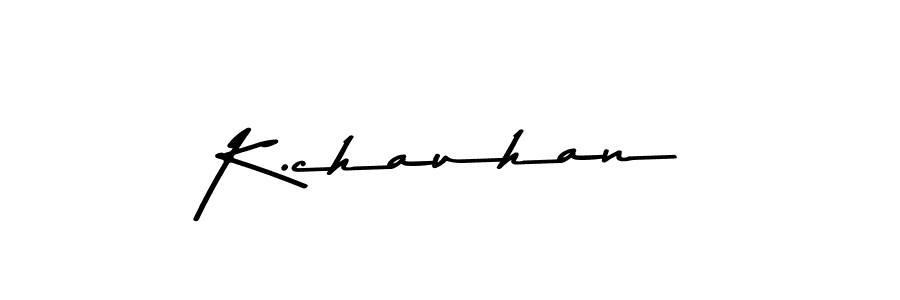 How to make K.chauhan signature? Asem Kandis PERSONAL USE is a professional autograph style. Create handwritten signature for K.chauhan name. K.chauhan signature style 9 images and pictures png