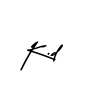 How to make K.d signature? Asem Kandis PERSONAL USE is a professional autograph style. Create handwritten signature for K.d name. K.d signature style 9 images and pictures png