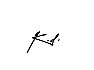 Also we have K.d. name is the best signature style. Create professional handwritten signature collection using Asem Kandis PERSONAL USE autograph style. K.d. signature style 9 images and pictures png