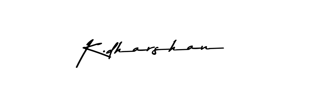 Similarly Asem Kandis PERSONAL USE is the best handwritten signature design. Signature creator online .You can use it as an online autograph creator for name K.dharshan. K.dharshan signature style 9 images and pictures png