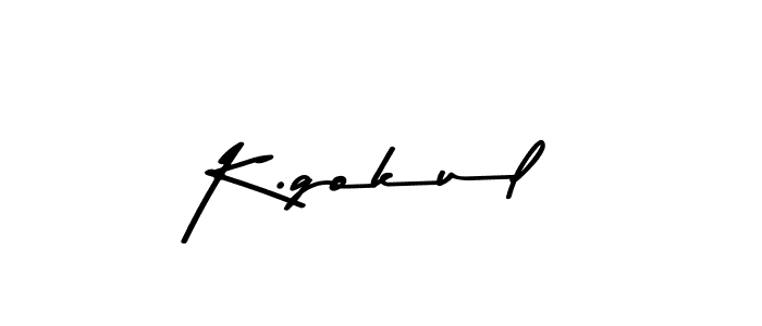 Also You can easily find your signature by using the search form. We will create K.gokul name handwritten signature images for you free of cost using Asem Kandis PERSONAL USE sign style. K.gokul signature style 9 images and pictures png