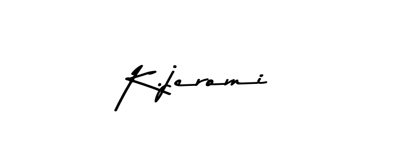 Make a short K.jeromi signature style. Manage your documents anywhere anytime using Asem Kandis PERSONAL USE. Create and add eSignatures, submit forms, share and send files easily. K.jeromi signature style 9 images and pictures png