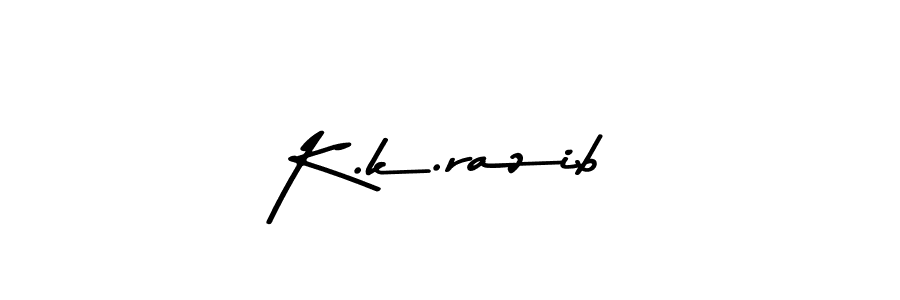 Design your own signature with our free online signature maker. With this signature software, you can create a handwritten (Asem Kandis PERSONAL USE) signature for name K.k.razib. K.k.razib signature style 9 images and pictures png