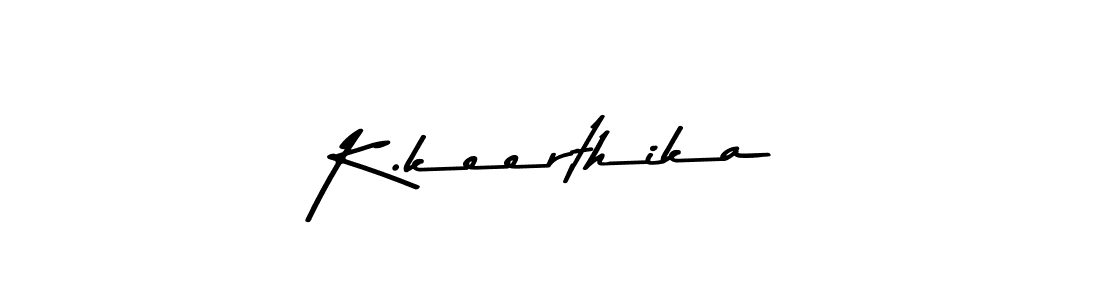 How to make K.keerthika signature? Asem Kandis PERSONAL USE is a professional autograph style. Create handwritten signature for K.keerthika name. K.keerthika signature style 9 images and pictures png