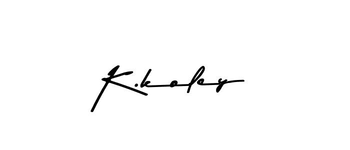 K.koley stylish signature style. Best Handwritten Sign (Asem Kandis PERSONAL USE) for my name. Handwritten Signature Collection Ideas for my name K.koley. K.koley signature style 9 images and pictures png