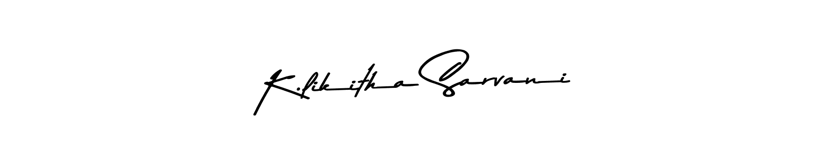 Also You can easily find your signature by using the search form. We will create K.likitha Sarvani name handwritten signature images for you free of cost using Asem Kandis PERSONAL USE sign style. K.likitha Sarvani signature style 9 images and pictures png