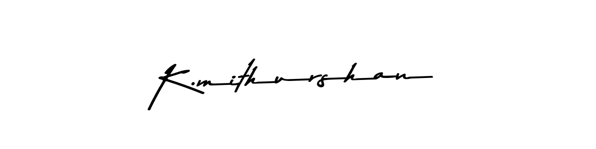 How to make K.mithurshan signature? Asem Kandis PERSONAL USE is a professional autograph style. Create handwritten signature for K.mithurshan name. K.mithurshan signature style 9 images and pictures png