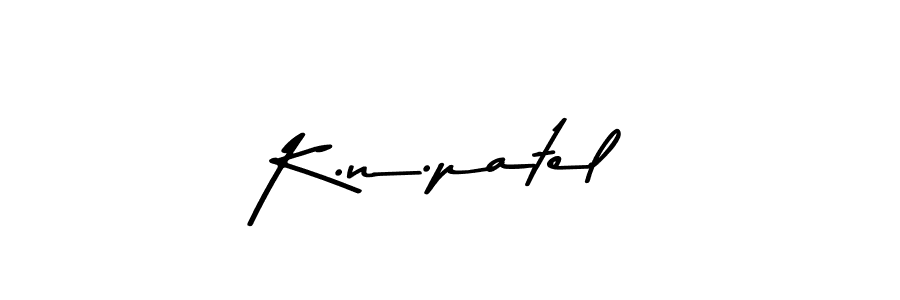 Use a signature maker to create a handwritten signature online. With this signature software, you can design (Asem Kandis PERSONAL USE) your own signature for name K.n.patel. K.n.patel signature style 9 images and pictures png