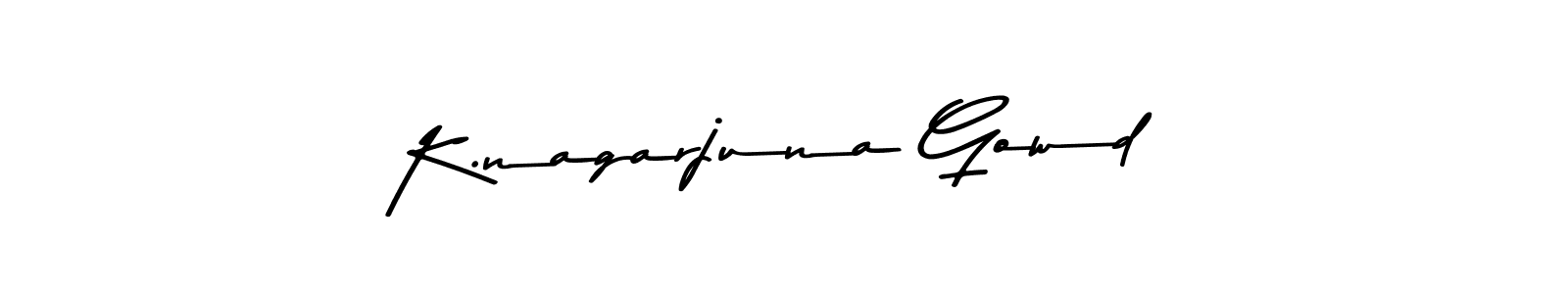 How to make K.nagarjuna Gowd signature? Asem Kandis PERSONAL USE is a professional autograph style. Create handwritten signature for K.nagarjuna Gowd name. K.nagarjuna Gowd signature style 9 images and pictures png