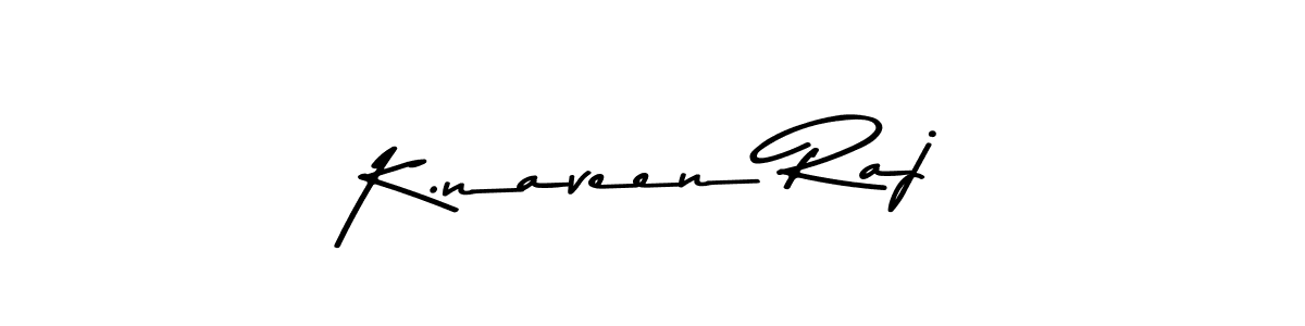 Design your own signature with our free online signature maker. With this signature software, you can create a handwritten (Asem Kandis PERSONAL USE) signature for name K.naveen Raj. K.naveen Raj signature style 9 images and pictures png