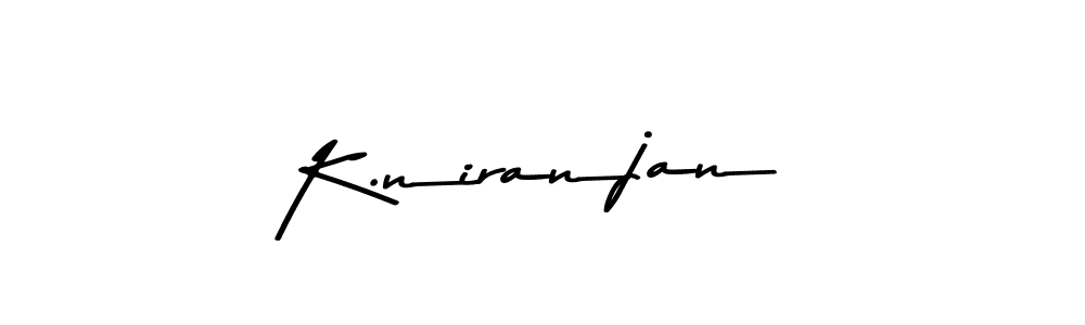 How to make K.niranjan name signature. Use Asem Kandis PERSONAL USE style for creating short signs online. This is the latest handwritten sign. K.niranjan signature style 9 images and pictures png