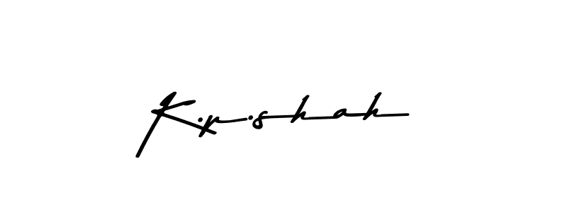 How to make K.p.shah signature? Asem Kandis PERSONAL USE is a professional autograph style. Create handwritten signature for K.p.shah name. K.p.shah signature style 9 images and pictures png