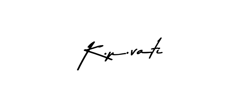 Asem Kandis PERSONAL USE is a professional signature style that is perfect for those who want to add a touch of class to their signature. It is also a great choice for those who want to make their signature more unique. Get K.p.vati name to fancy signature for free. K.p.vati signature style 9 images and pictures png