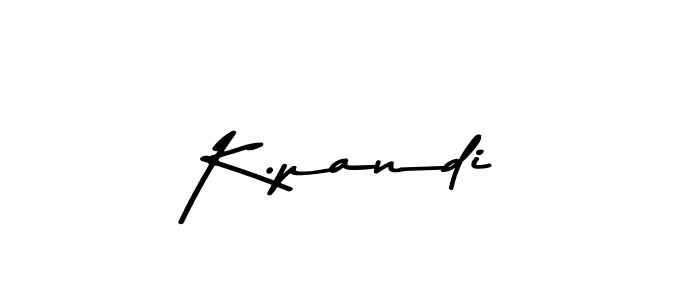 Design your own signature with our free online signature maker. With this signature software, you can create a handwritten (Asem Kandis PERSONAL USE) signature for name K.pandi. K.pandi signature style 9 images and pictures png