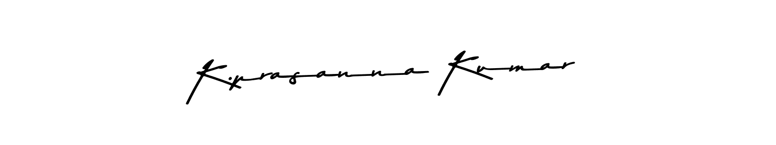 The best way (Asem Kandis PERSONAL USE) to make a short signature is to pick only two or three words in your name. The name K.prasanna Kumar include a total of six letters. For converting this name. K.prasanna Kumar signature style 9 images and pictures png