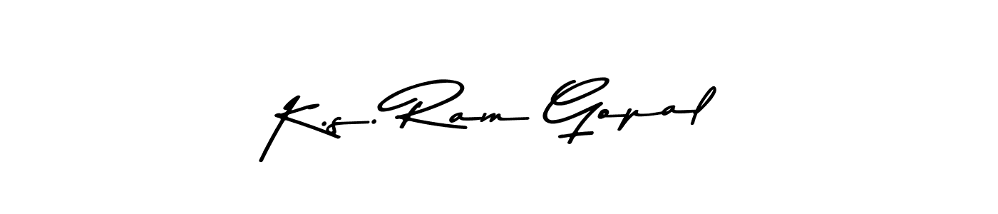 Similarly Asem Kandis PERSONAL USE is the best handwritten signature design. Signature creator online .You can use it as an online autograph creator for name K.s. Ram Gopal. K.s. Ram Gopal signature style 9 images and pictures png