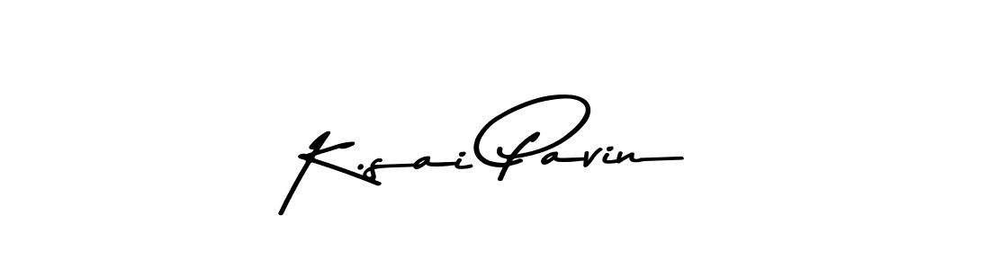 Design your own signature with our free online signature maker. With this signature software, you can create a handwritten (Asem Kandis PERSONAL USE) signature for name K.sai Pavin. K.sai Pavin signature style 9 images and pictures png