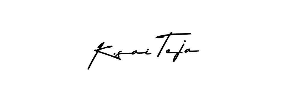 Make a beautiful signature design for name K.sai Teja. With this signature (Asem Kandis PERSONAL USE) style, you can create a handwritten signature for free. K.sai Teja signature style 9 images and pictures png