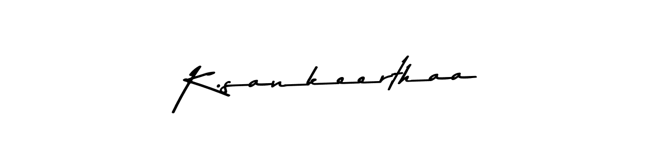 How to Draw K.sankeerthaa signature style? Asem Kandis PERSONAL USE is a latest design signature styles for name K.sankeerthaa. K.sankeerthaa signature style 9 images and pictures png