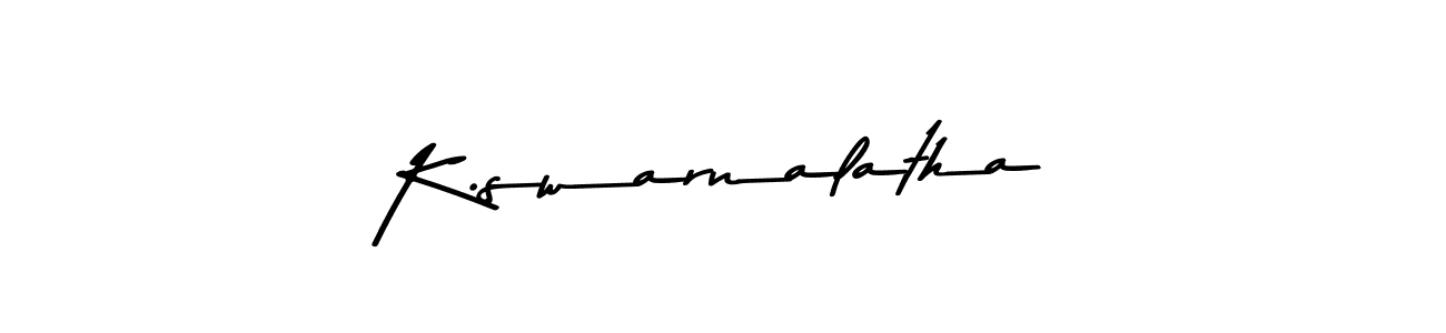 You can use this online signature creator to create a handwritten signature for the name K.swarnalatha. This is the best online autograph maker. K.swarnalatha signature style 9 images and pictures png