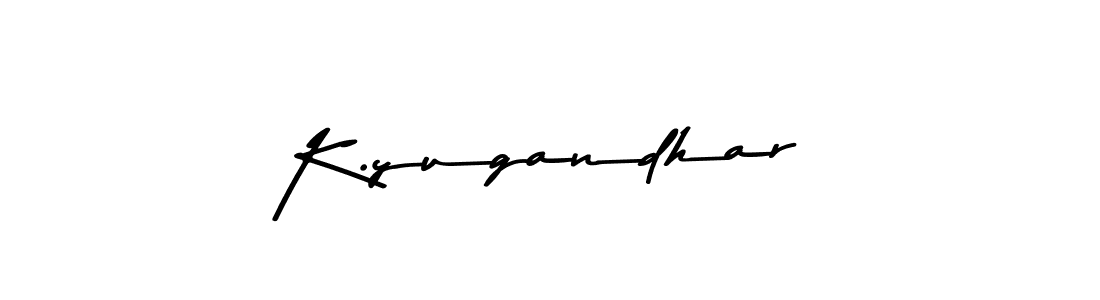 How to Draw K.yugandhar signature style? Asem Kandis PERSONAL USE is a latest design signature styles for name K.yugandhar. K.yugandhar signature style 9 images and pictures png
