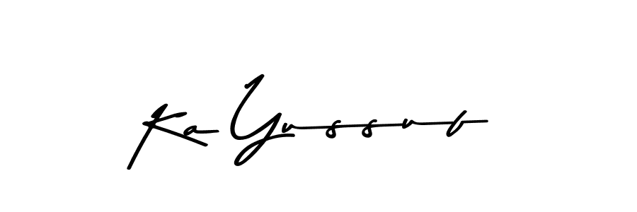 Design your own signature with our free online signature maker. With this signature software, you can create a handwritten (Asem Kandis PERSONAL USE) signature for name Ka Yussuf. Ka Yussuf signature style 9 images and pictures png