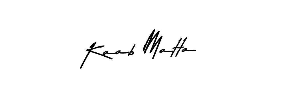 Use a signature maker to create a handwritten signature online. With this signature software, you can design (Asem Kandis PERSONAL USE) your own signature for name Kaab Matta. Kaab Matta signature style 9 images and pictures png