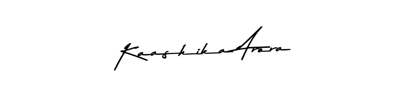 Design your own signature with our free online signature maker. With this signature software, you can create a handwritten (Asem Kandis PERSONAL USE) signature for name Kaashika Arora. Kaashika Arora signature style 9 images and pictures png