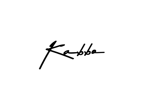Use a signature maker to create a handwritten signature online. With this signature software, you can design (Asem Kandis PERSONAL USE) your own signature for name Kabbo. Kabbo signature style 9 images and pictures png
