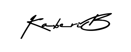 Style your name Kaberi B with confidence using Asem Kandis PERSONAL USE signature design. Simple, elegant, and ready for immediate document use. Kaberi B signature style 9 images and pictures png