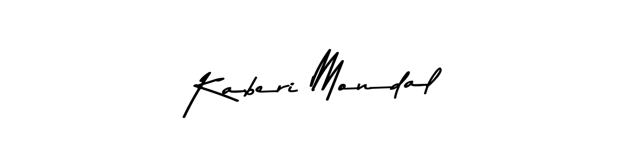 Design your own signature with our free online signature maker. With this signature software, you can create a handwritten (Asem Kandis PERSONAL USE) signature for name Kaberi Mondal. Kaberi Mondal signature style 9 images and pictures png