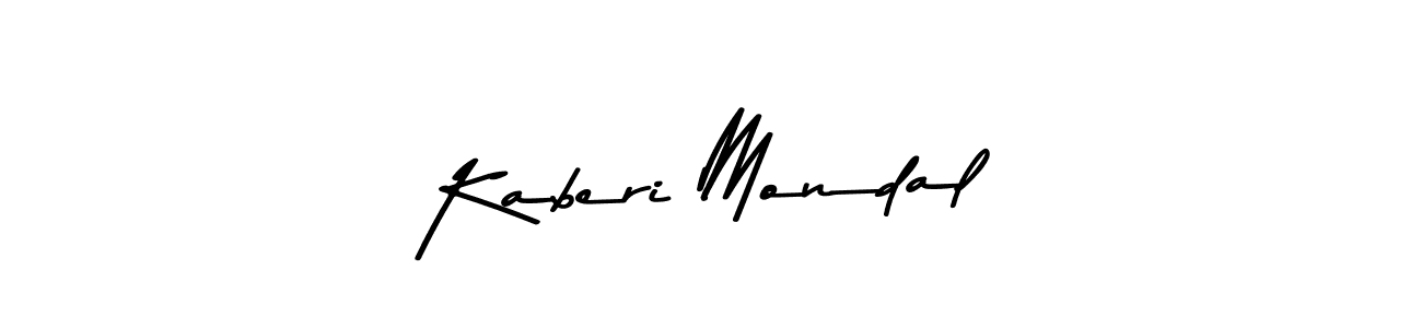 Design your own signature with our free online signature maker. With this signature software, you can create a handwritten (Asem Kandis PERSONAL USE) signature for name Kaberi Mondal. Kaberi Mondal signature style 9 images and pictures png