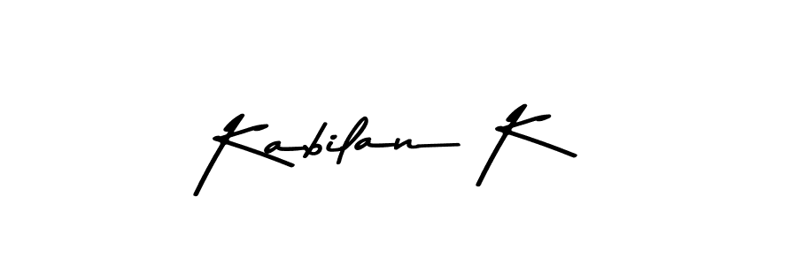 How to make Kabilan K signature? Asem Kandis PERSONAL USE is a professional autograph style. Create handwritten signature for Kabilan K name. Kabilan K signature style 9 images and pictures png