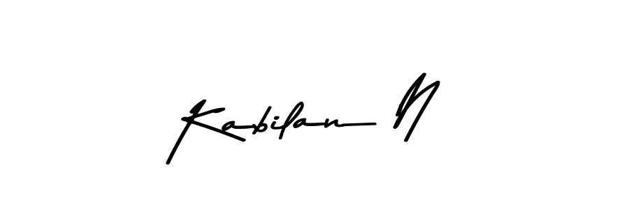 Also we have Kabilan N name is the best signature style. Create professional handwritten signature collection using Asem Kandis PERSONAL USE autograph style. Kabilan N signature style 9 images and pictures png
