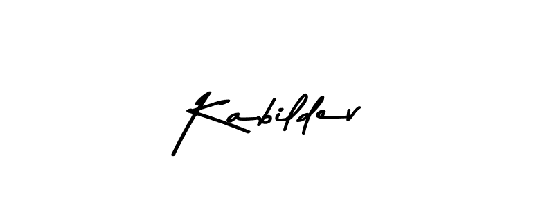 How to make Kabildev name signature. Use Asem Kandis PERSONAL USE style for creating short signs online. This is the latest handwritten sign. Kabildev signature style 9 images and pictures png