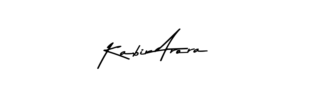 Kabir Arora stylish signature style. Best Handwritten Sign (Asem Kandis PERSONAL USE) for my name. Handwritten Signature Collection Ideas for my name Kabir Arora. Kabir Arora signature style 9 images and pictures png