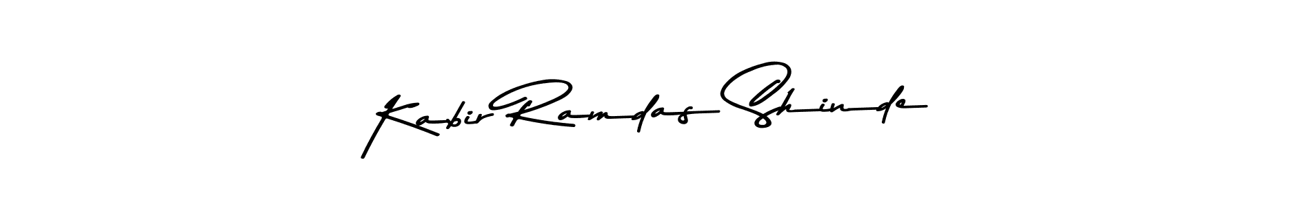 Design your own signature with our free online signature maker. With this signature software, you can create a handwritten (Asem Kandis PERSONAL USE) signature for name Kabir Ramdas Shinde. Kabir Ramdas Shinde signature style 9 images and pictures png
