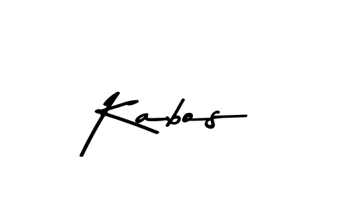 How to make Kabos name signature. Use Asem Kandis PERSONAL USE style for creating short signs online. This is the latest handwritten sign. Kabos signature style 9 images and pictures png