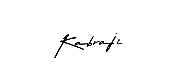 How to make Kabraji name signature. Use Asem Kandis PERSONAL USE style for creating short signs online. This is the latest handwritten sign. Kabraji signature style 9 images and pictures png