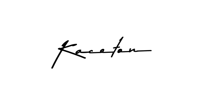 How to make Kaceton signature? Asem Kandis PERSONAL USE is a professional autograph style. Create handwritten signature for Kaceton name. Kaceton signature style 9 images and pictures png