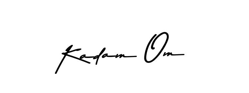 This is the best signature style for the Kadam Om name. Also you like these signature font (Asem Kandis PERSONAL USE). Mix name signature. Kadam Om signature style 9 images and pictures png