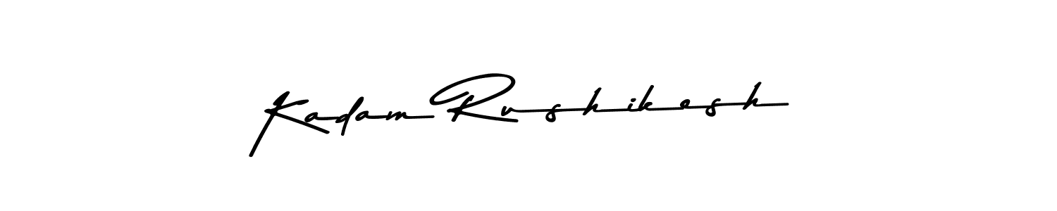 Kadam Rushikesh stylish signature style. Best Handwritten Sign (Asem Kandis PERSONAL USE) for my name. Handwritten Signature Collection Ideas for my name Kadam Rushikesh. Kadam Rushikesh signature style 9 images and pictures png