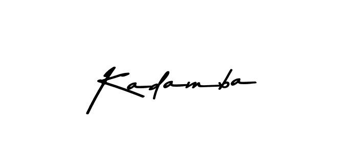 Kadamba stylish signature style. Best Handwritten Sign (Asem Kandis PERSONAL USE) for my name. Handwritten Signature Collection Ideas for my name Kadamba. Kadamba signature style 9 images and pictures png