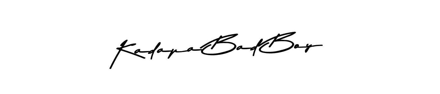 You can use this online signature creator to create a handwritten signature for the name Kadapa Bad Boy. This is the best online autograph maker. Kadapa Bad Boy signature style 9 images and pictures png