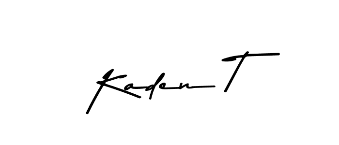 Use a signature maker to create a handwritten signature online. With this signature software, you can design (Asem Kandis PERSONAL USE) your own signature for name Kaden T. Kaden T signature style 9 images and pictures png