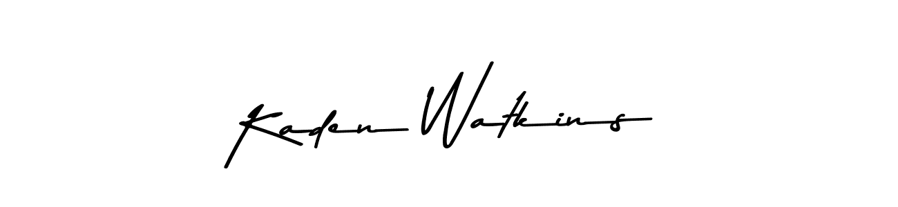 The best way (Asem Kandis PERSONAL USE) to make a short signature is to pick only two or three words in your name. The name Kaden Watkins include a total of six letters. For converting this name. Kaden Watkins signature style 9 images and pictures png
